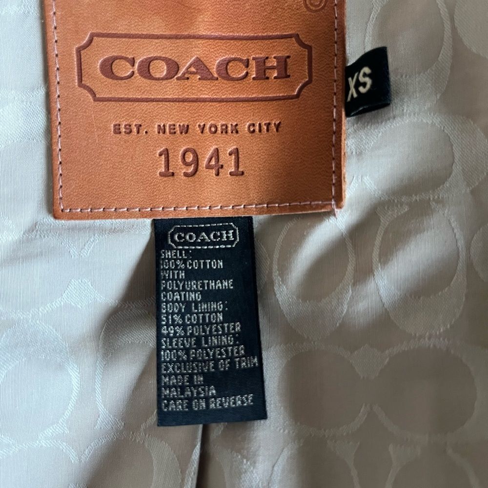 Coach Elegant beige Jacket - Picture 8 of 8